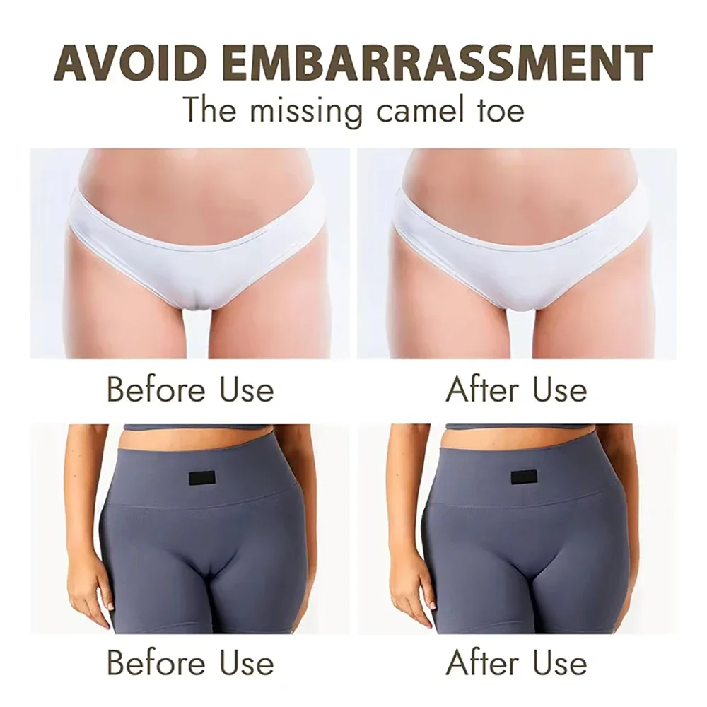 Invisible Non Adhesive Camel Toe Concealer Reusable Cameltoe Concealer Cover Pads Silicone Camel Toe Hider for Panty Swimsuits