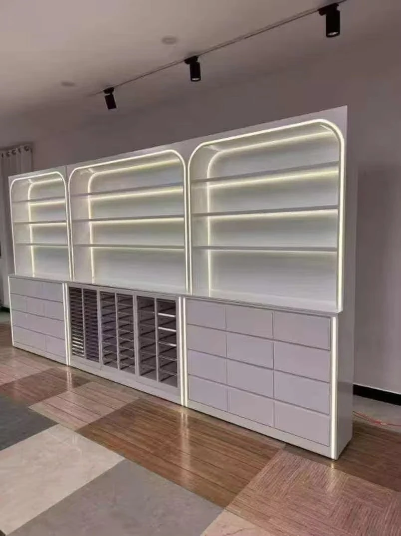 *Floor Cabinet Nail Polish Black Color Board Wall Cabinet Storage Side Cabinet 5