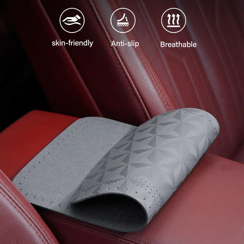 Car central armrest box protection pad non-slip for SEAT Leon 5f Mk2 Mk3 Tarraco Cupra Mii interior accessories view 3