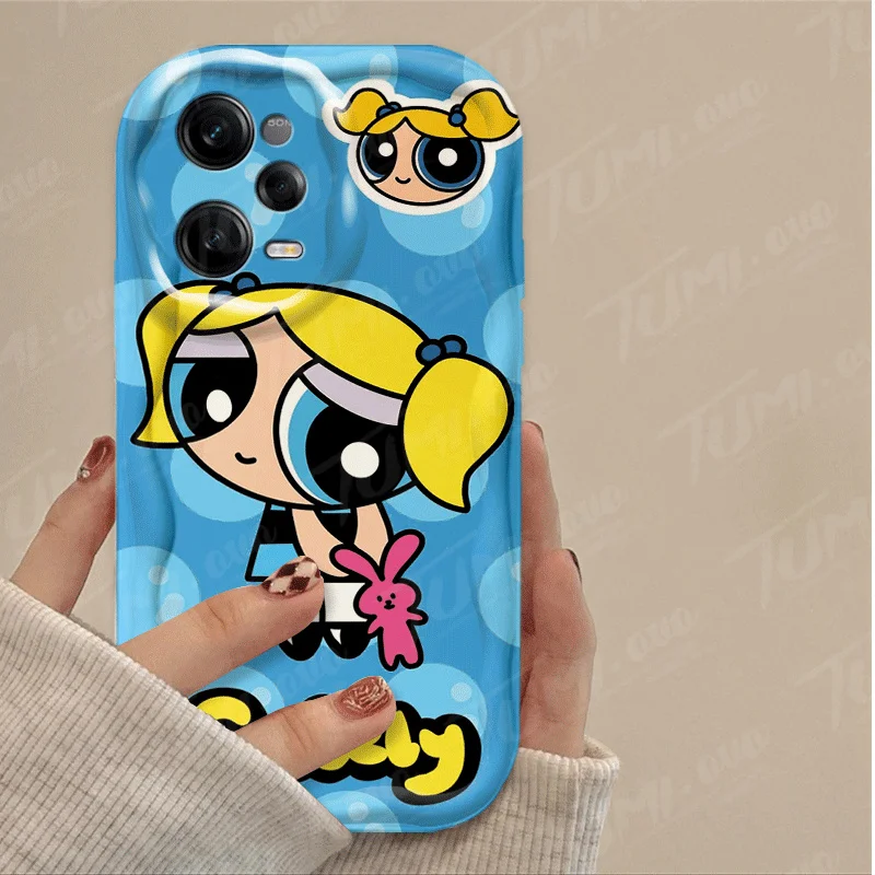 P-Powerpuff Girls Silicone Phone Case For Xiaomi Redmi Note 13 12 Pro Plus 4G 5G 12S 12R 11 11S 10 10S 9S 7 8 9 Pro Max Cover