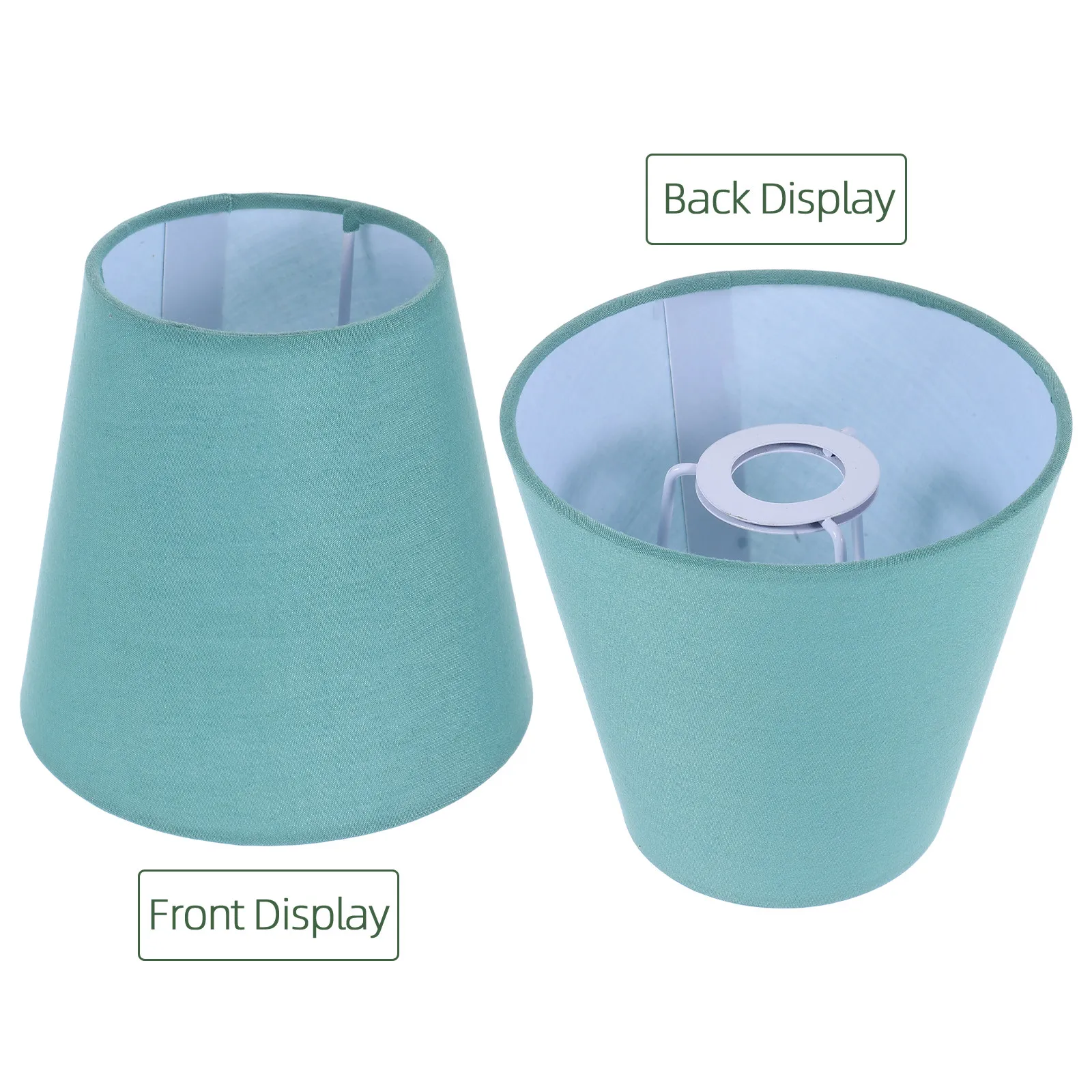 2Pcs Fabric Lamp Shades Premium Cloth Lampshade Set Simple Vintage Design for Table Floor Bedside Lamps Chandeliers Soft Light