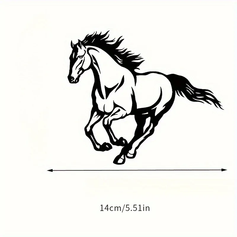 Large Horse Animal Print Vinyl Decal Creative Car Bumper Sticker Scratch Cover for Window Vehicle Custom Decor