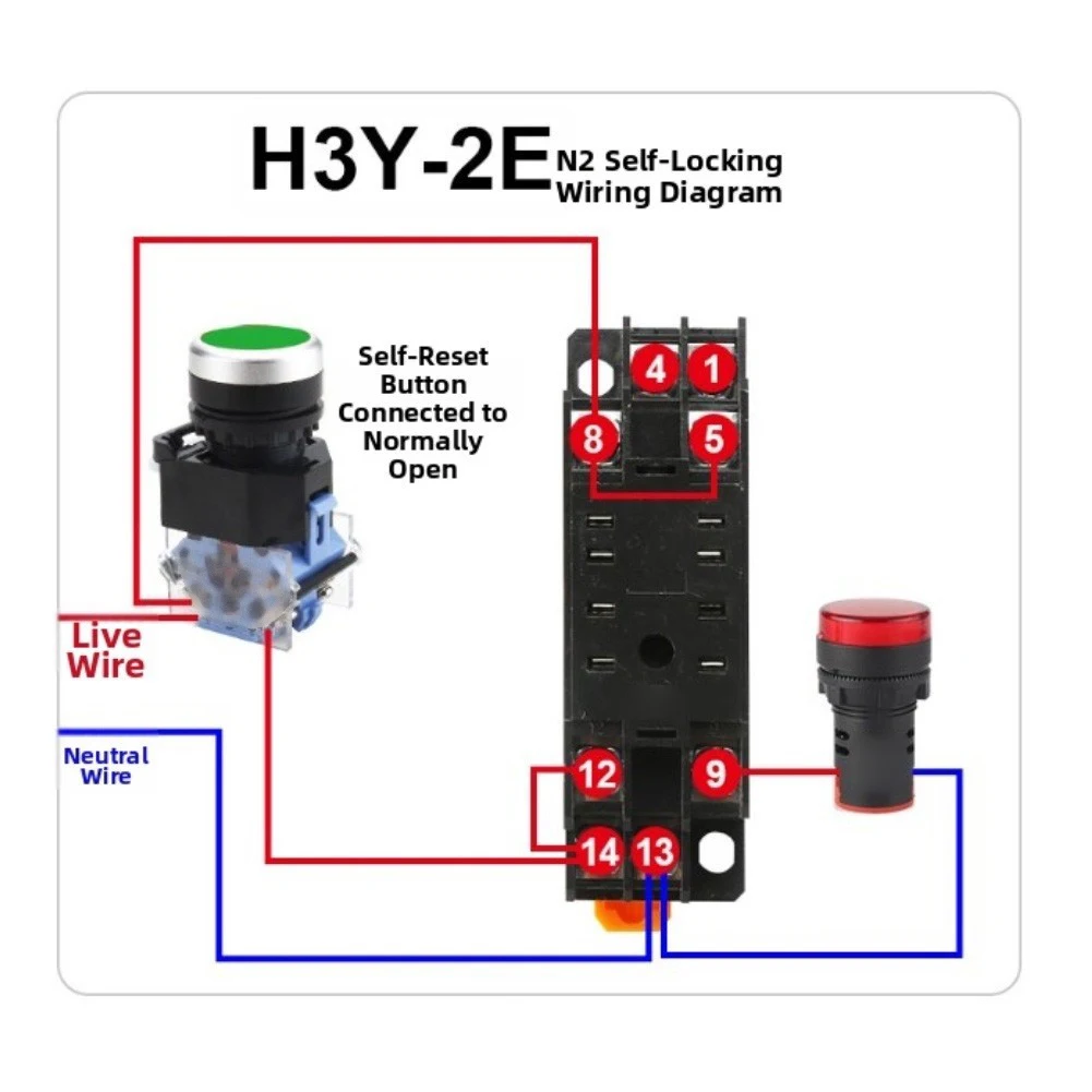 H3Y-4 Digital Time Relay Power On Delay Controller For DC12V DC24V AC220V Industrial Automation Electrical Supplies