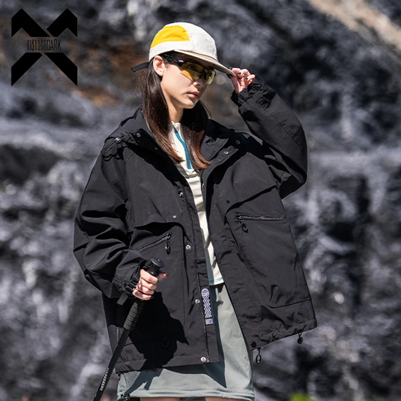 

Осенние тактические куртки 2025 года, ветровка, мужская куртка-карго с капюшоном, пальто, верхняя одежда, техническая одежда, уличная одежда