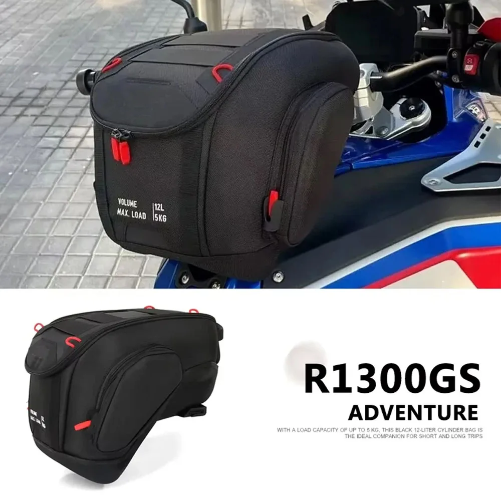 

Водонепроницаемая сумка-рюкзак на бак мотоцикла 12 л с быстрым креплением, черная, для BMW R1300GS ADV R 1300 GS Adventure 2024 2025
