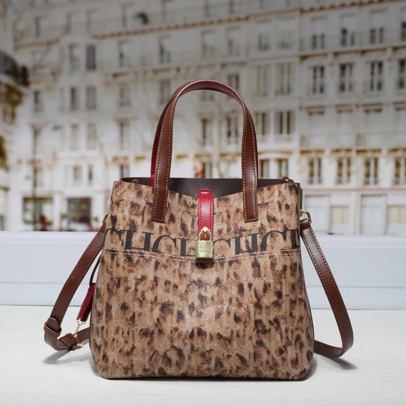 

2026 Модная женская сумка-мешок премиум-класса с принтом через плечо и повседневная сумка-тоут через плечо