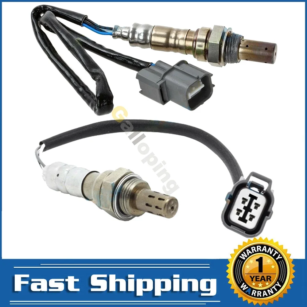 

2PCS O2 Oxygen Sensor 1 2 for 2002 2003 2004 Honda CR-V 2.4L 4 Wires Air Fuel Ratio Upstream Downstream Front Rear 36531-PZA-A01