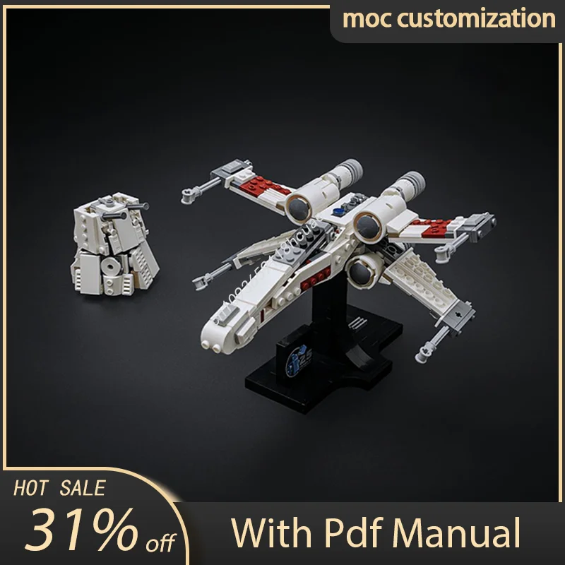 515pcs Moc-75376 Star Battle X Wing Starfighter Model Building Blocks Bricks Diy Creative Assembly Educational Toy Kid Gift