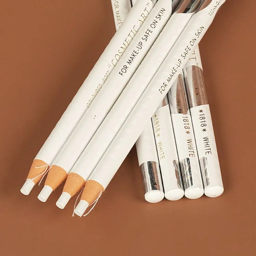 Posiciones cosméticos potenciador de cejas mujeres tirar cordón lápiz de cejas lápiz de cejas blanco lápiz de tatuaje permanente tinte de cejas