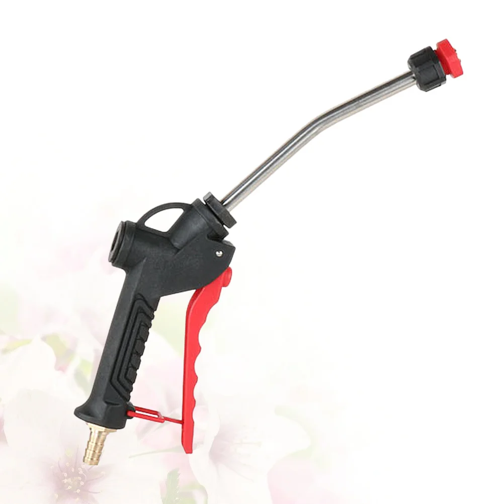 

Car Cleaning Sprayer Stainless Steel Nozzle 8Mm Connector Lock Hanging Hole For Garden Home Balcony Cooling