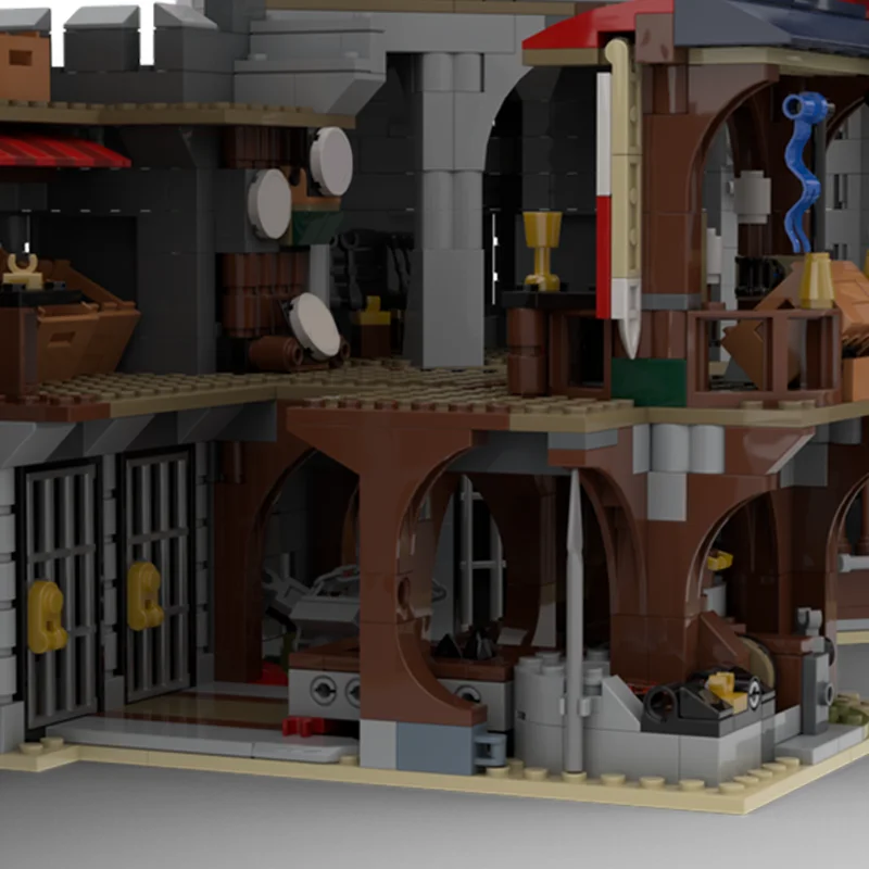 6936 pièces Moc Hightower château v2.0 bricolage chevalier Stronghold blocs de construction-Modèle d'architecture historique jouet éducatif cadeau