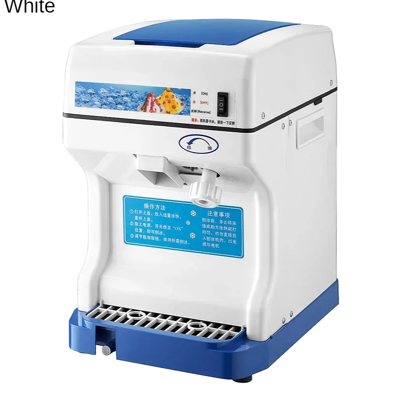 Commercial Ice Shaver & Smoothie Maker, Fully Automatic High Power Electric Ice Crusher for Snow Cone, Bubble Tea Shop