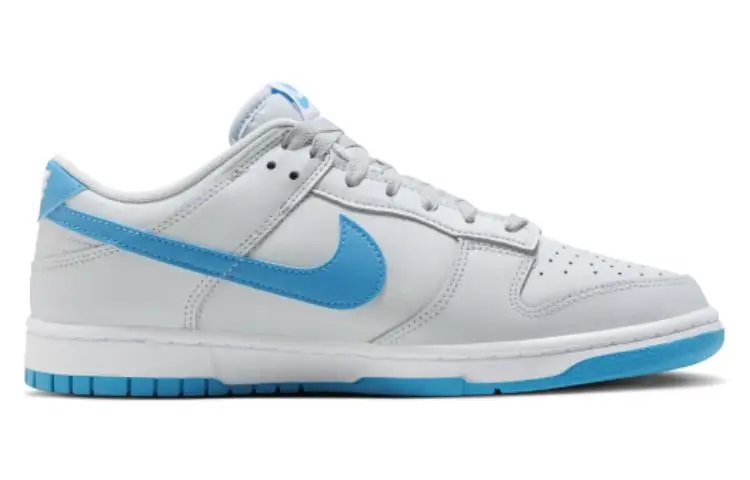 Nike Dunk Low "Pure Platinum/Blue Lightning" Sneakers shoes With Original Box