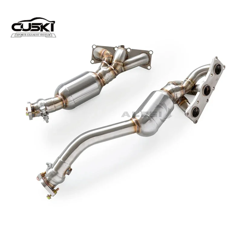 

Выхлопная труба подходит для BMW 325i 328i 330i (E90 E91 E92 E93) N52 2.5/3.0 2005-2013 автомобильный выхлоп из нержавеющей стали