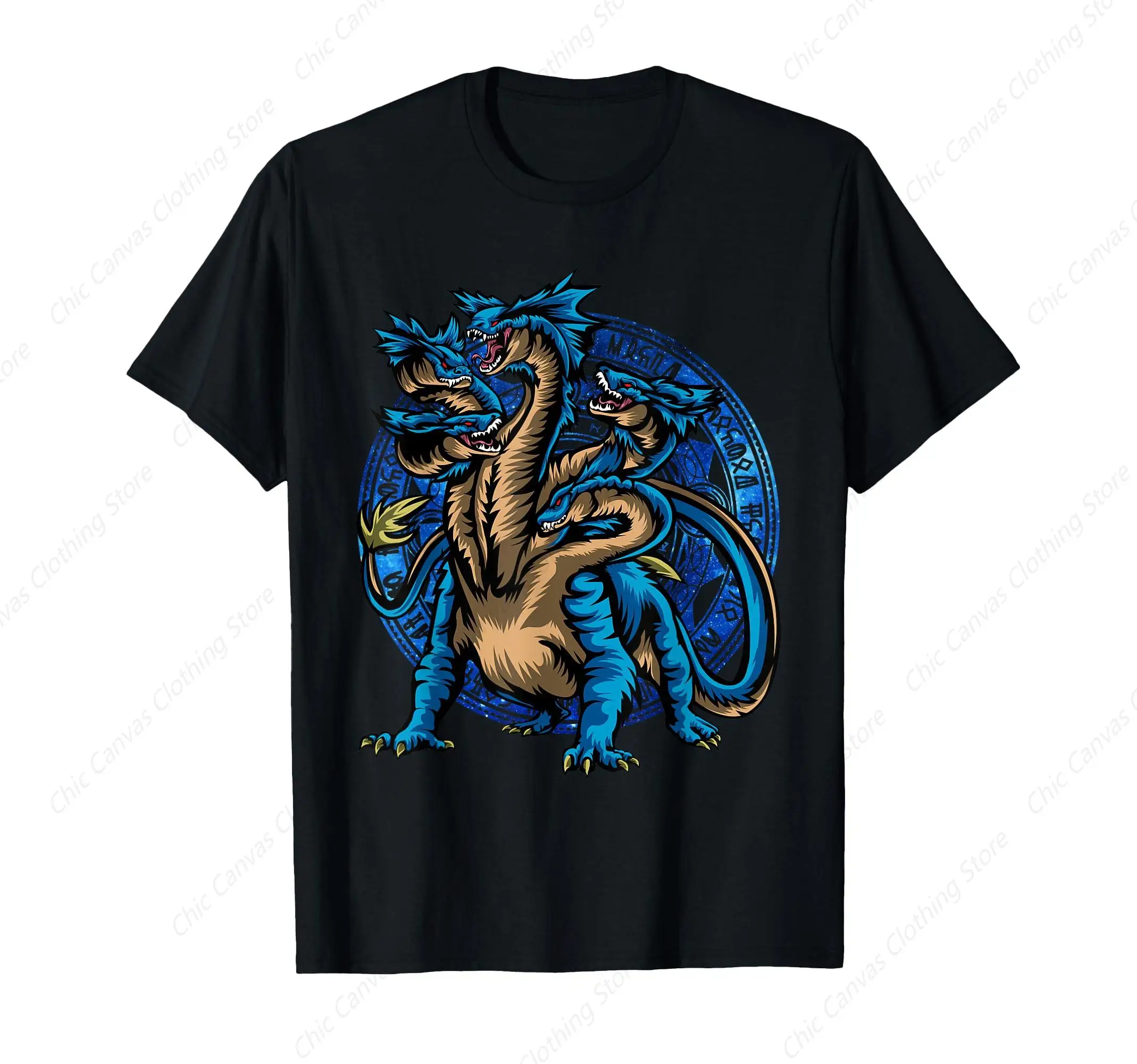 

Hydra Cool Mysterious Men's T-shirt Pure Cotton Black Shirt Casual Gift Black T shirts