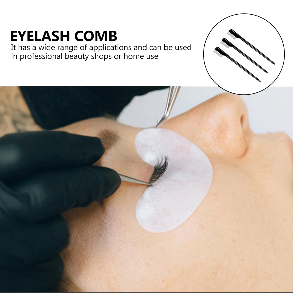 3 قطعة مشط العناية بالرموش مادة آمنة لطيفة فرشاة تحديد الحاجب لرموش كثيفة ذات مظهر طبيعي جودة احترافية #4