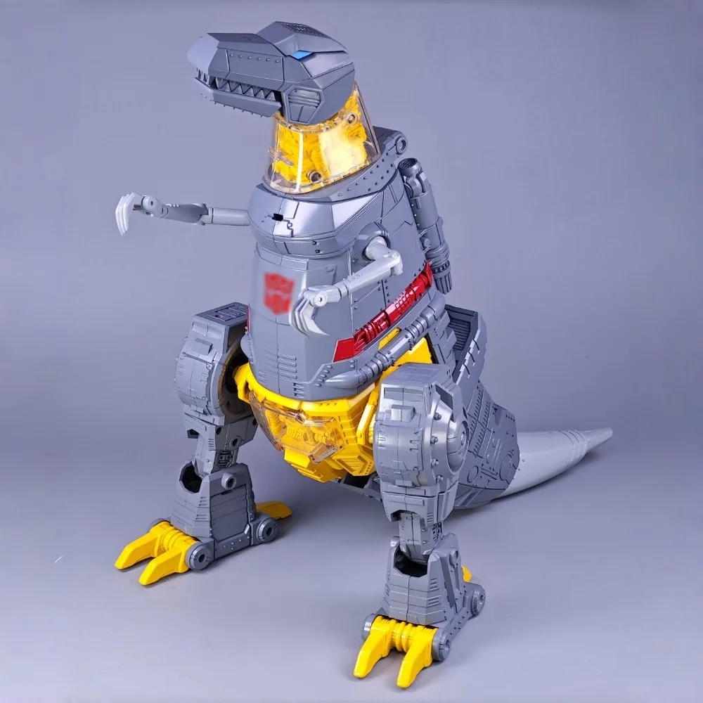 Auf Lager Transformation KO MP08 Vergrößerte Version 32CM Grimlock Animierte Version Dinosaurier Transformation Spielzeug Modell