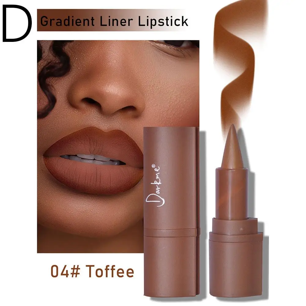 Lápiz labial de terciopelo, delineador de labios suave, maquillaje, resistente al agua, perfilador de labios, lápiz labial, tinte cosmético 3D marrón Nude, difuminado, G7O7