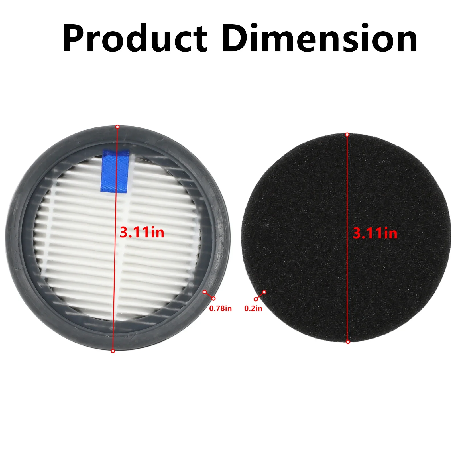 

High Quality Practical Exquisite Filter Sponge Filters And 9 Pack Filters For Afoddon For ORFELD Sponge Filters