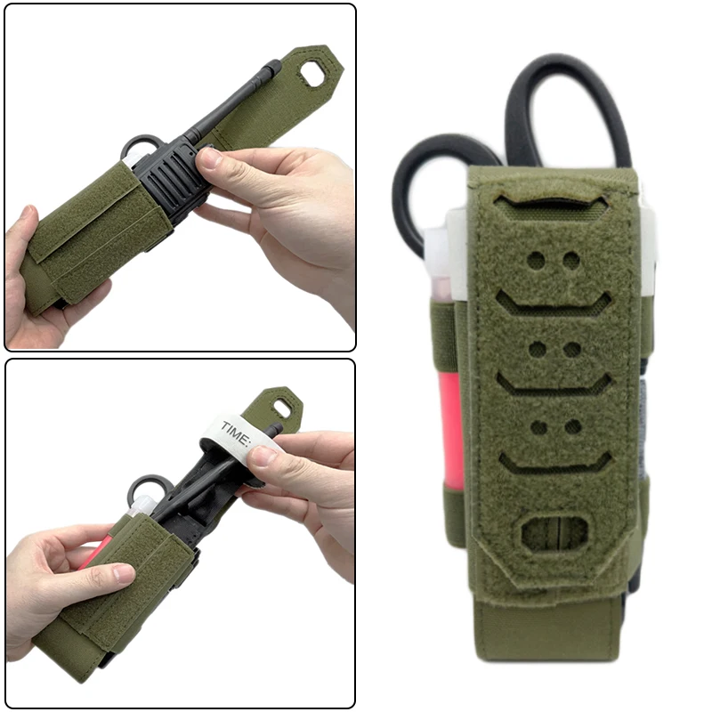 Tactical Tourniquet Pouch Trauma First Responder Tool Pouch Medical Scissors Holder Quick Access Duty Belt Hunting Accessories