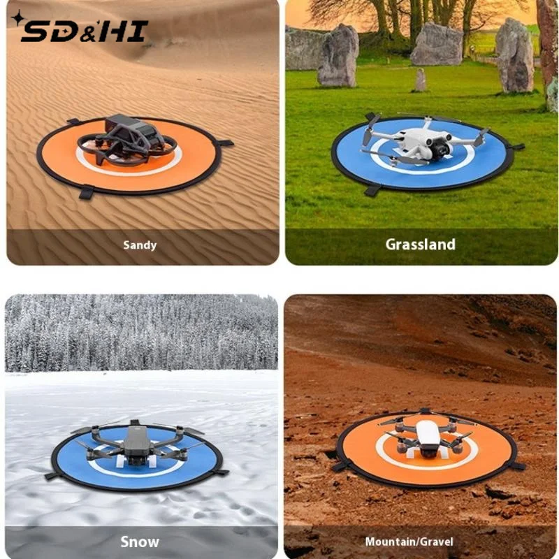 Universal Foldable Landing Pads For 4 Pro/Air 3S/Mini 4 Pro/3 Pro/Mini 4K/2/AVATA 2 Drone Mat Quadcopters Accessories
