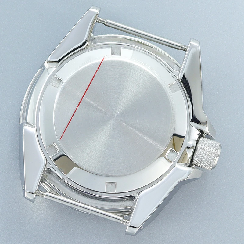 43.8mm Men\'s Diving Watch Cases Modified Samurai Ceramic Bezel Parts For Seiko nh35 nh36/38 Movement 28.5mm Dial Sapphire Glass