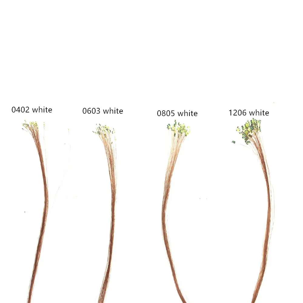 0402 0603 0805 1206 SMD 기차 HO N OO 스케일 사전 납땜 전선, DIY 모델, 20cm, 50 개/로트