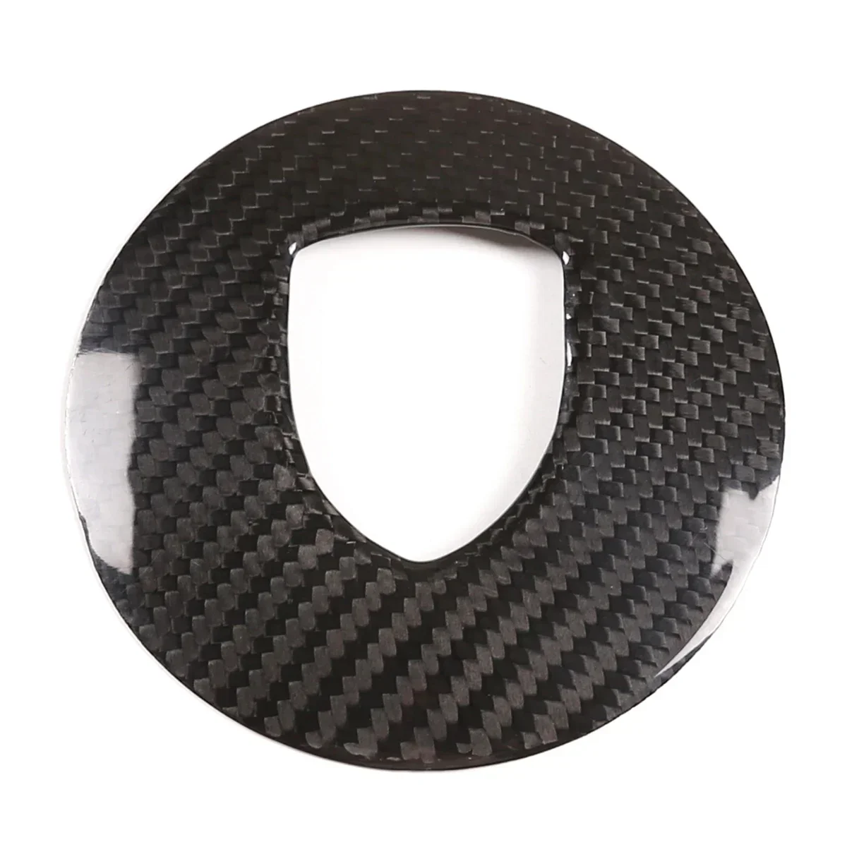 

For Porsche 911 2019-2021 Real Carbon Fiber Car Steering Wheel Logo Panel Cover Trim Interior Car Accessories