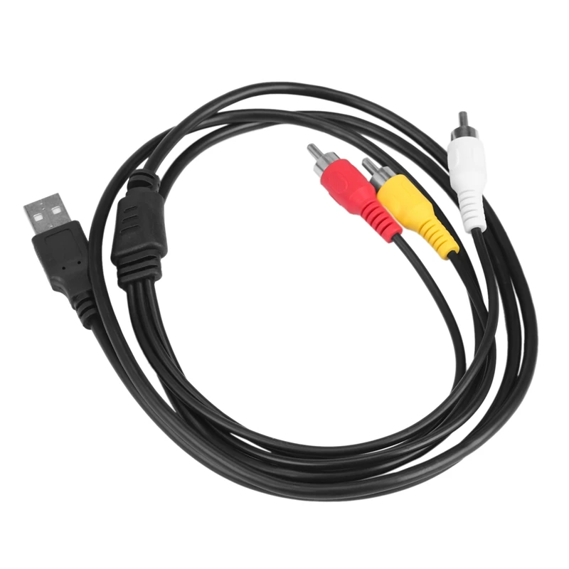 RCA para cabo USB, 3 RCA