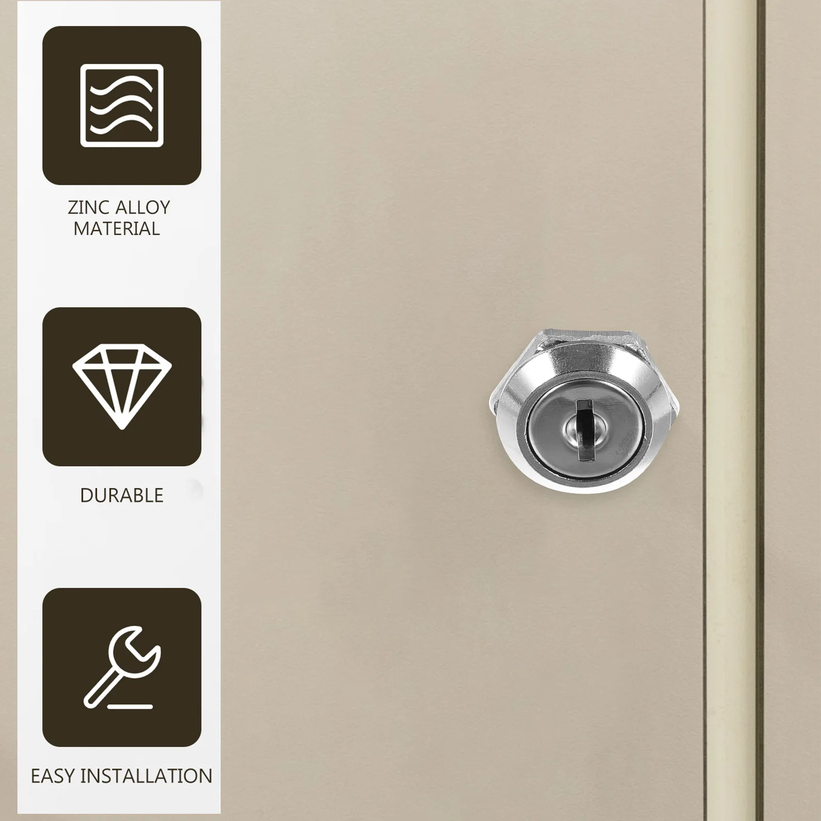 

Security File Cabinet Lock Zinc Alloy Heavy Duty Drawer Cam Locks for Kitchen Cupboard Showcase Toolbox Safe Storage Locks