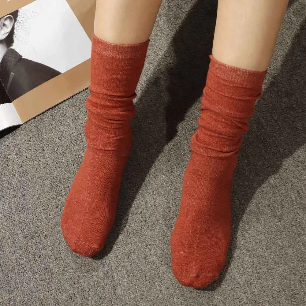 

Casual Sport Cotton For Girl Ladies JK Women Stockings Calf Sock Knee High Socks Hosiery