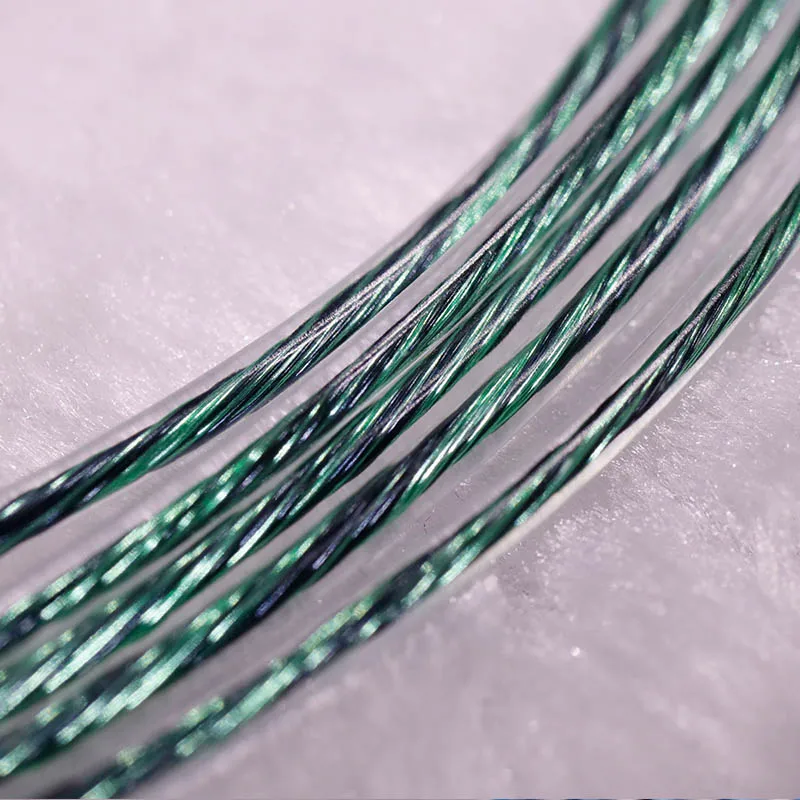 HAKUGEI Black mixed red litz silver copper alloy cable.DIY.hifi.(OD:1.65mm)