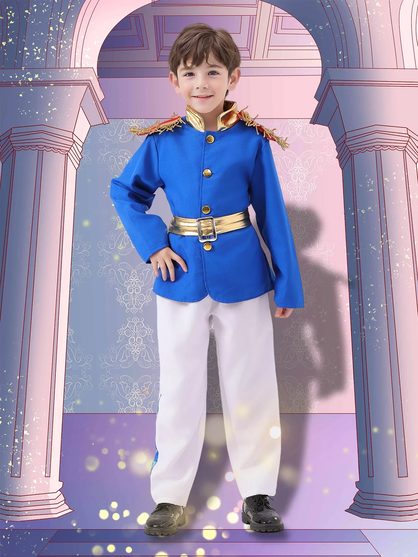 

Kids Handsome Prince Charming Cosplay Costumes For Book Week Fancy Dress Halloween Party