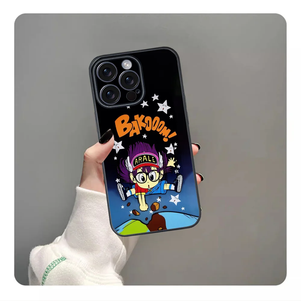 Cartoon Dr Slump Arale Phone Case For iPhone 16 15 14 13 12 11 PRO MAX PLUS Mini TPU Soft to  Skin-friendly case