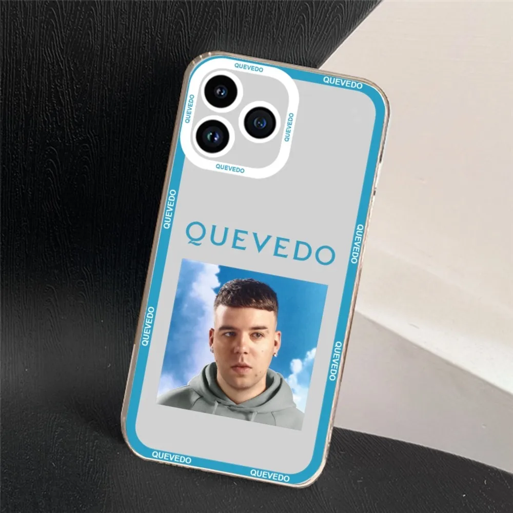 Nordic Pop Rapper Quevedo Phone Case For iPhone 11 12 Mini 13 14 15 Pro Max Transparent Shell