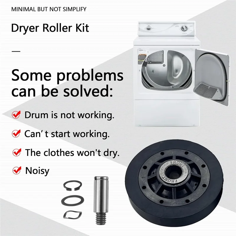 

Classy-RB170002 Dryer Roller Kit , Dryer Drum Support Rollers,Dryer Roller Kit For Speed Queen Dryers AP5186795 PS12220620