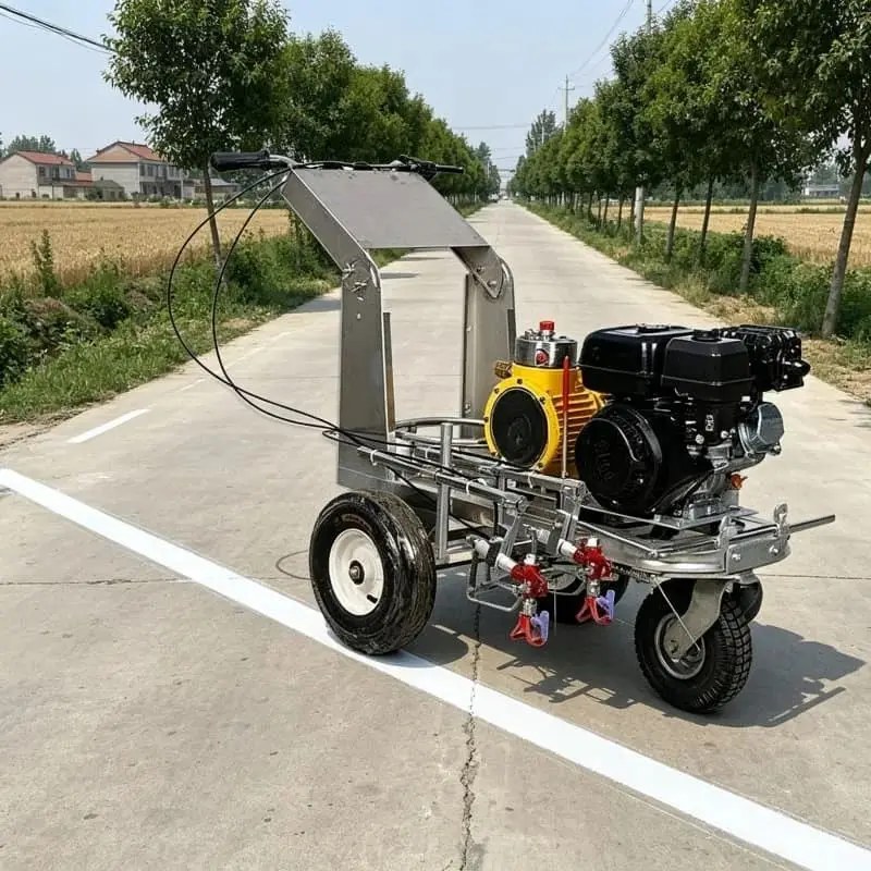 Road road line marking machine road painting machine used for marking projects in parking lots airports customized