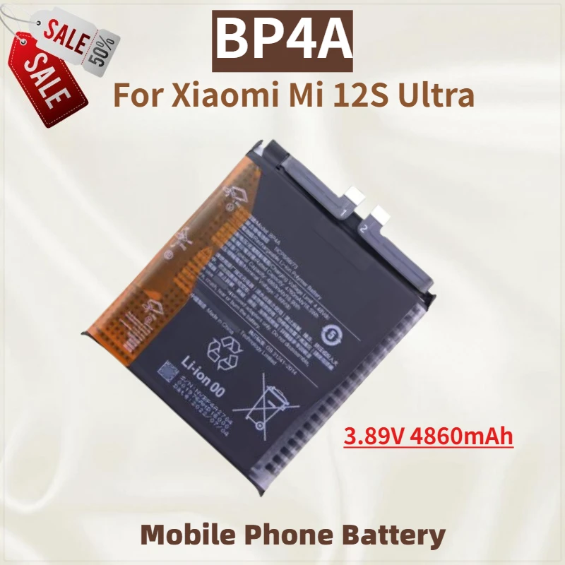 

High Quality BP4A Phone Battery 3.89V 4860mAh For Xiaomi MI 12S Ultra 12SUltra Brand New Replacement Battery