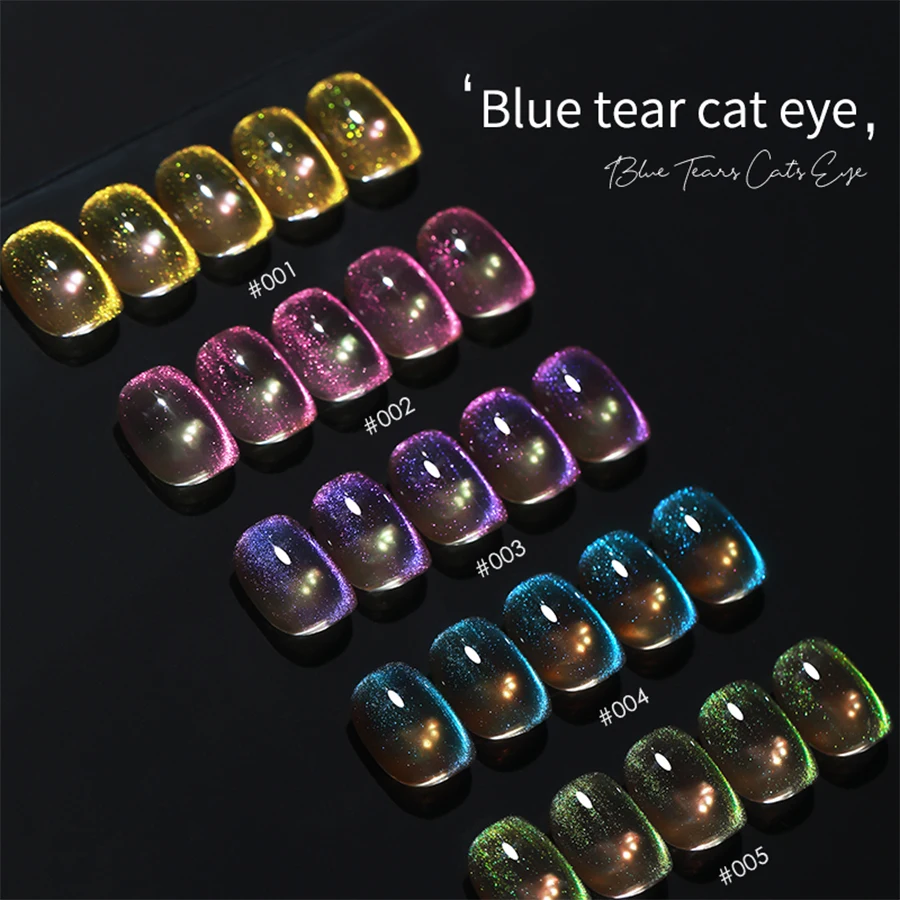 10Ml Blauwe Tranen Cat Eye Nagellak Gel Flits Witte Gloeilamp Magnetische Cat 'S Eye Gel Nagelverbetering Fototherapie Gel