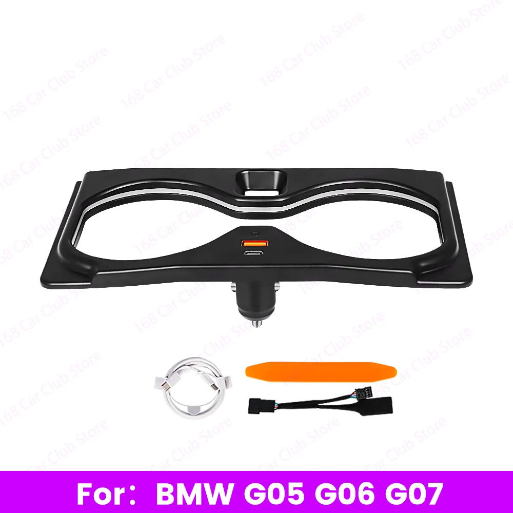 Untuk BMW X5 X6 X7 G05 G06 G07 Modifikasi Interior Mobil Lampu Dekoratif Aksesori LED 11 Warna Lampu Tempat Gelas Lampu Ambient