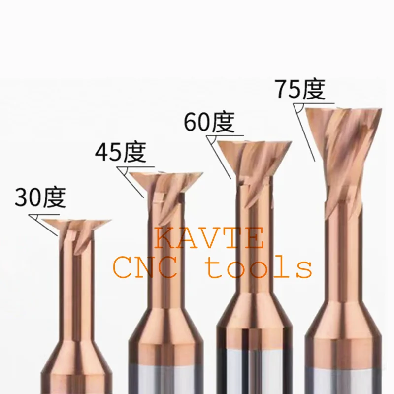 1.5mm 2.0mm 3.0mm 4.0mm 5.0mm 6.0mm 8.0mm  Dovetail Milling Cutter 45 55 60 Degrees CNC Router Bit Straight Shank HSS End Mill