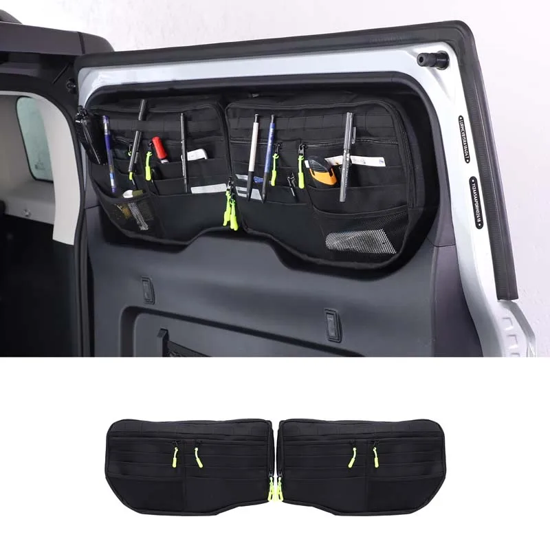 2Pcs Multifunctional Car Tailgate Window Storage for Chery ICAR 03 Jaeco J6 2024 + Oxford Cloth Suction Cup Installation