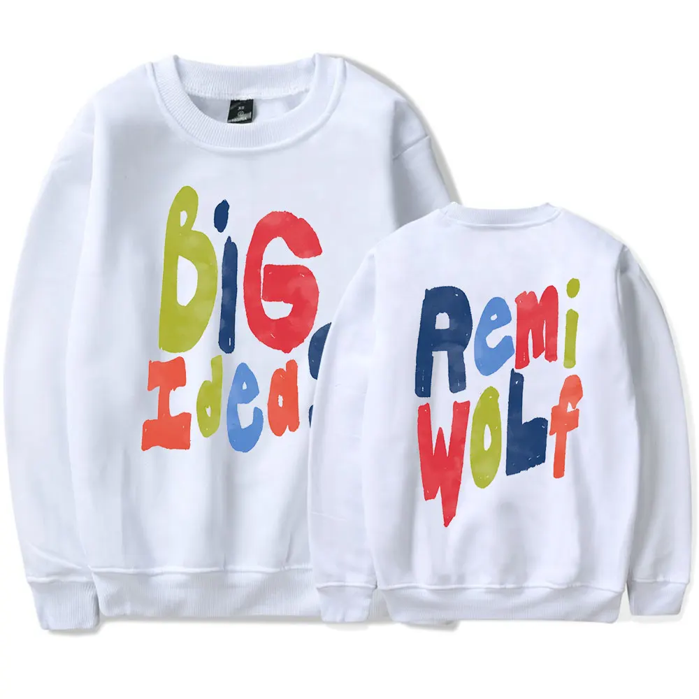 

Remi Wolf Big Idea Crewneck Sweatshirts Women Men Long Sleeve Fashion Pullover Clothes