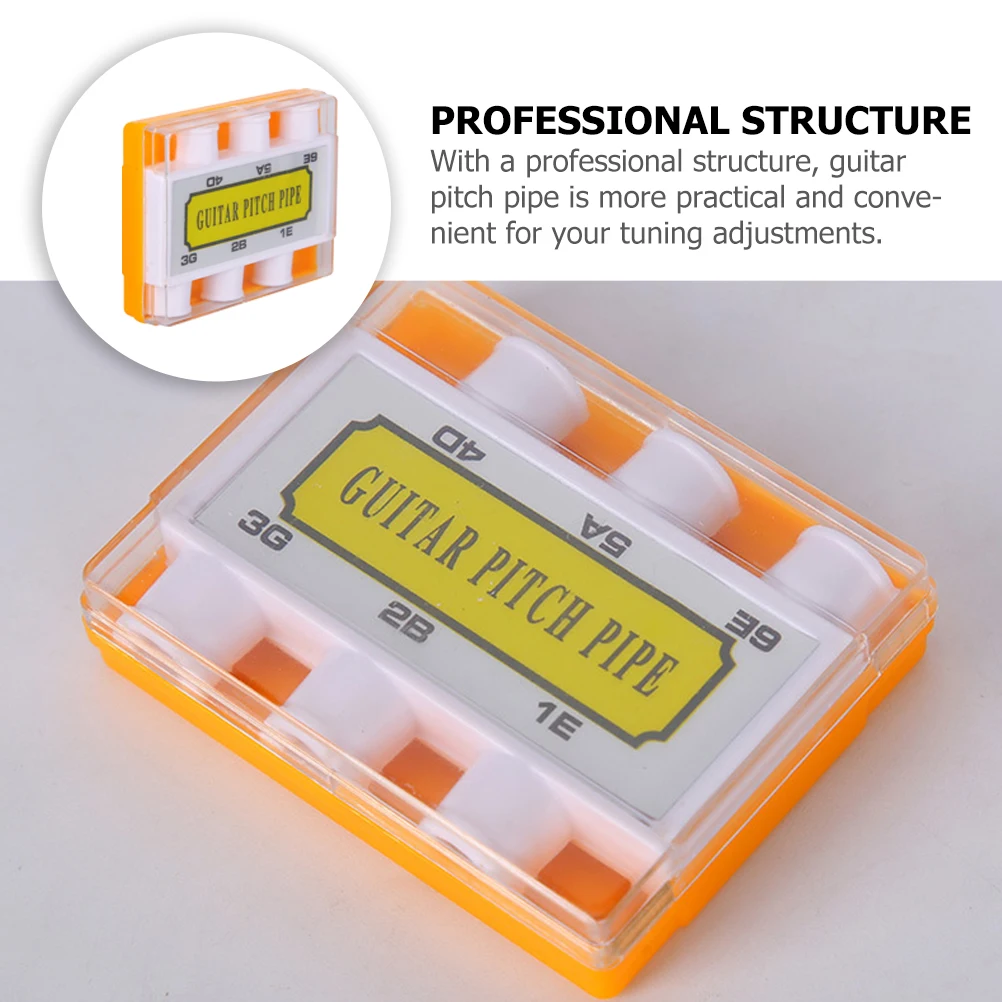 

Plastic Guitar Tuner Pitch 6-Hole Durable Electric Acoustic Tuning Tool Folk String Instrument Part Musical Accessories