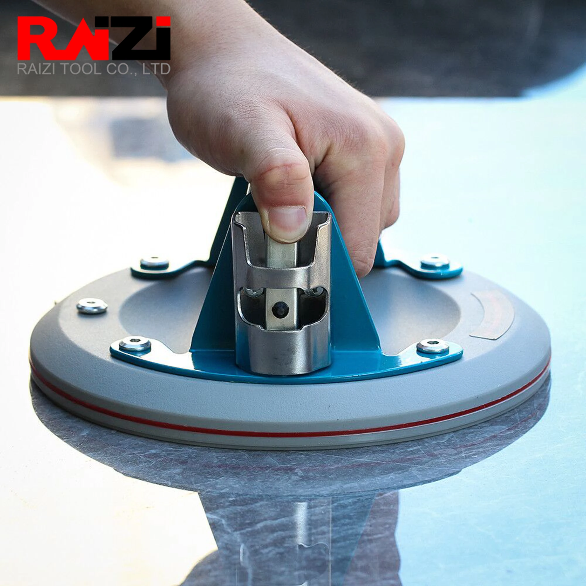 Imagem -05 - Raizi-levantador de Ventosa de Gel de Sílica a Vácuo Resistente Ferramenta de Movimento Manual Otário para Granito e Vidro Pol 200 mm