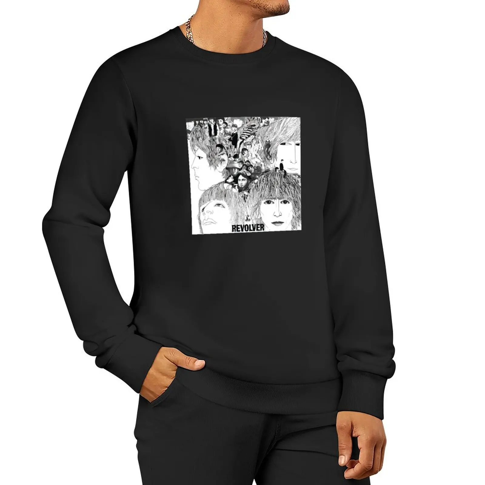 Revolver Album Cover Pullover Hoodie autumn new products tracksuit sports sweatshirt man