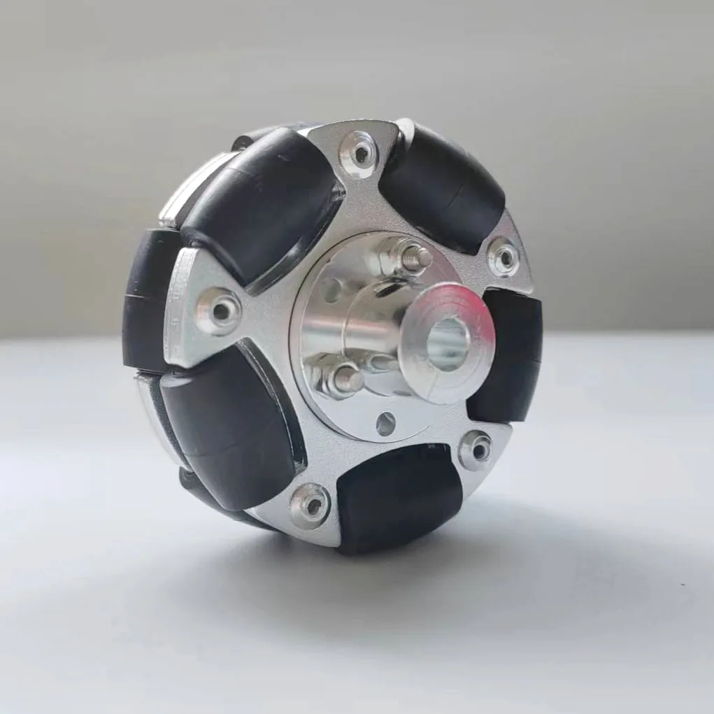 60mm/75mm Omni-Directional Robot Car Wheel Aluminum Alloyl with Optional Aperture of 3mm 4mm 5mm 6mm 8mm