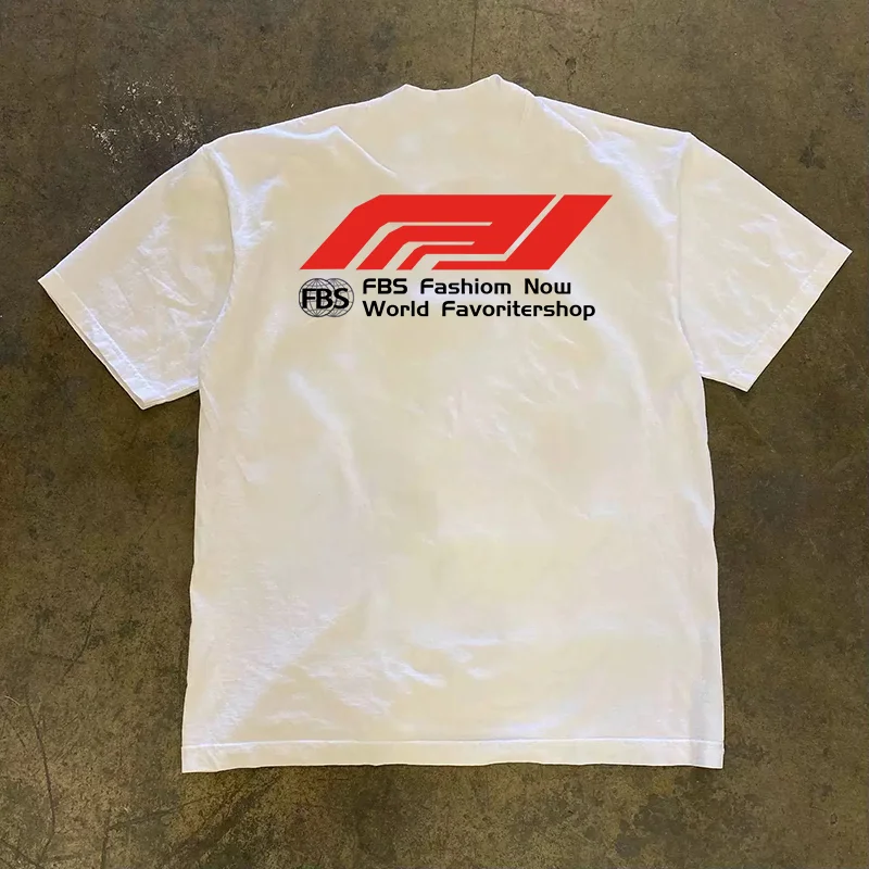 Loose Fit Men's Short Sleeve T-Shirt Pure Cotton Double Thread 3A260g Heavyweight Casual Breathable round Neck Tee for Couples