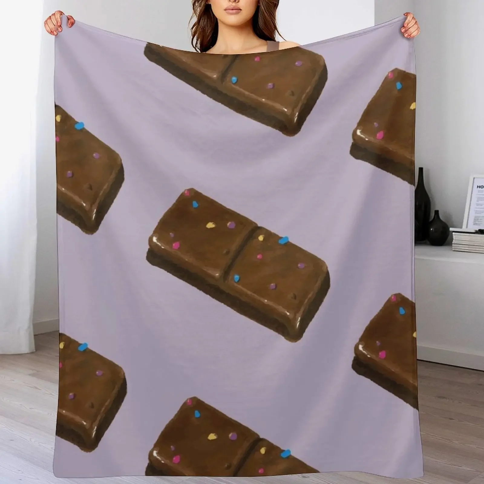 Cosmic Brownie Throw Blanket Plush Comforter for babies Blankets