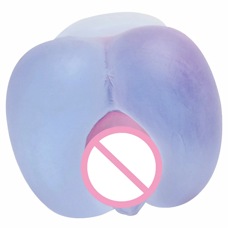 15*8cm \'Blue Transparent\' Realistic Women Vagina Pocket Pussy Male Masturbator Adult Sex Toys for Men Masturbation Cup Sexshop